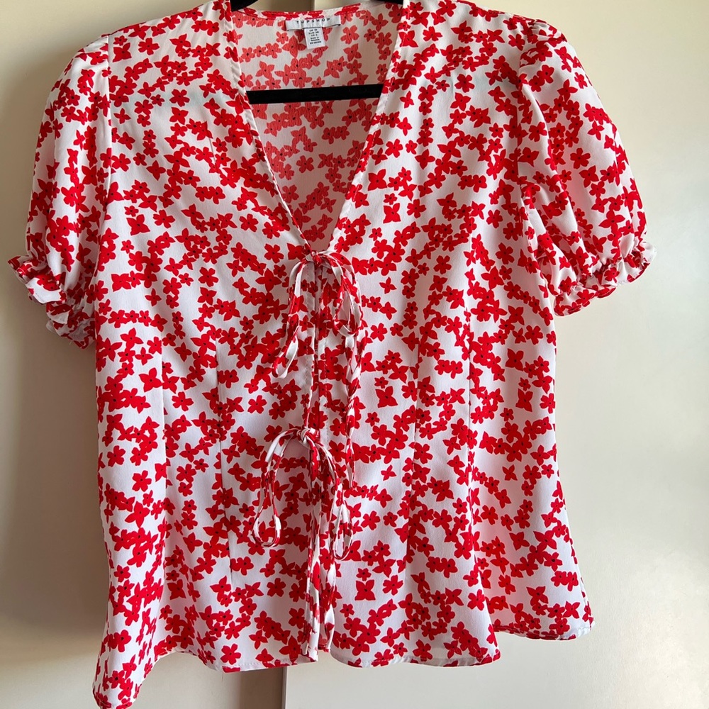 Topshop floral blouse